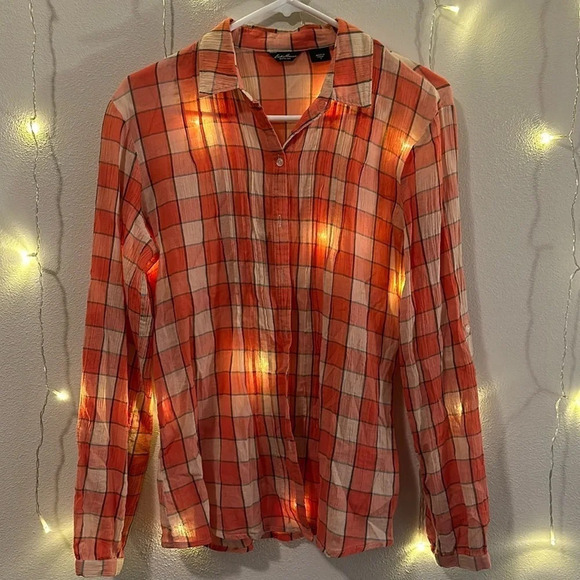 Eddie Bauer Sheer Lightweight Flannel - Picture 1 of 2